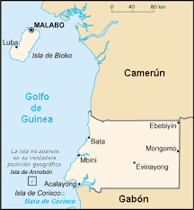 Mapa de Guinea Ecuatorial en