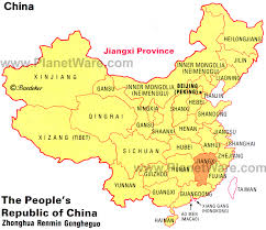 China - Jiangxi Province Map