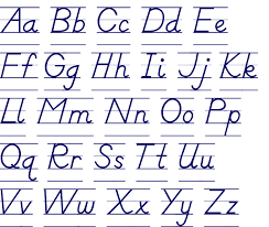 D'Nealian Print Chart: Use D'Nealian Print Chart: Use