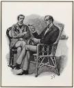 a seated Sherlock Holmes a seated Sherlock Holmes