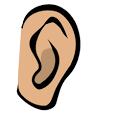 Free Clipart of Ear Body Part