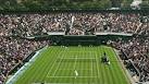 Wimbledon tennis court aerial