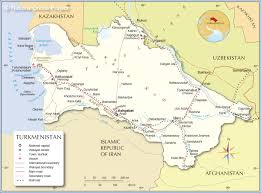 Reference Map of Turkmenistan Reference Map of Turkmenistan
