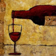 Red Wine Art Print by Judi Bagnato
