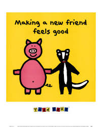 Making a New Friend Feels Good Art ...
