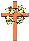 Animated cross with flowers