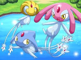 yellow-Uxie pink-Mesprit