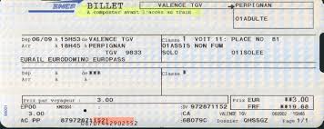 The last ticket for TGV train from ...